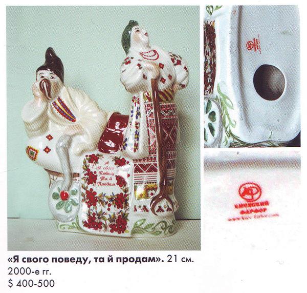 Я своего поведу, да продам – Киевский экспериментальный керамико-художественный завод – описание и цена в каталоге фарфора