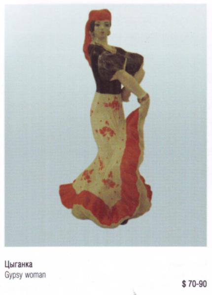 Цыганский танец – Киевский экспериментальный керамико-художественный завод – описание и цена в каталоге фарфора