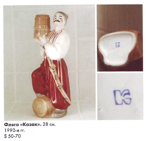 Фляга Казак – Киевский экспериментальный керамико-художественный завод – описание и цена в каталоге фарфора