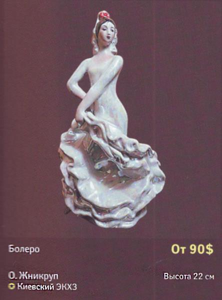 Испанский танец (Болеро) – Киевский экспериментальный керамико-художественный завод – описание и цена в каталоге фарфора