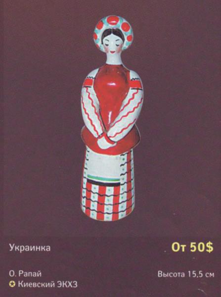 Украинка – Киевский экспериментальный керамико-художественный завод – описание и цена в каталоге фарфора