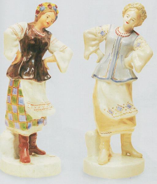 Танцующая украинка (Руки в боки) – Полонский завод художественной керамики – описание и цена в каталоге фарфора