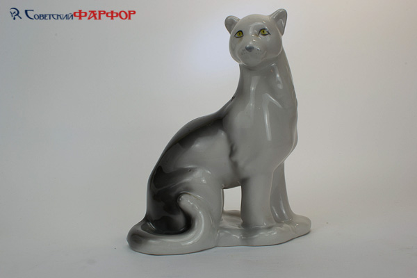 Пантера - фарфоровая статуэтка